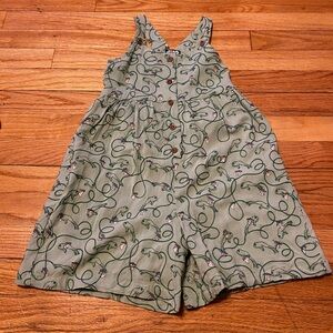Star Wars My Universe Embroidered Baby Yoda Romper EUC Size 5T